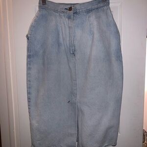 Light Blue Denim Skirt